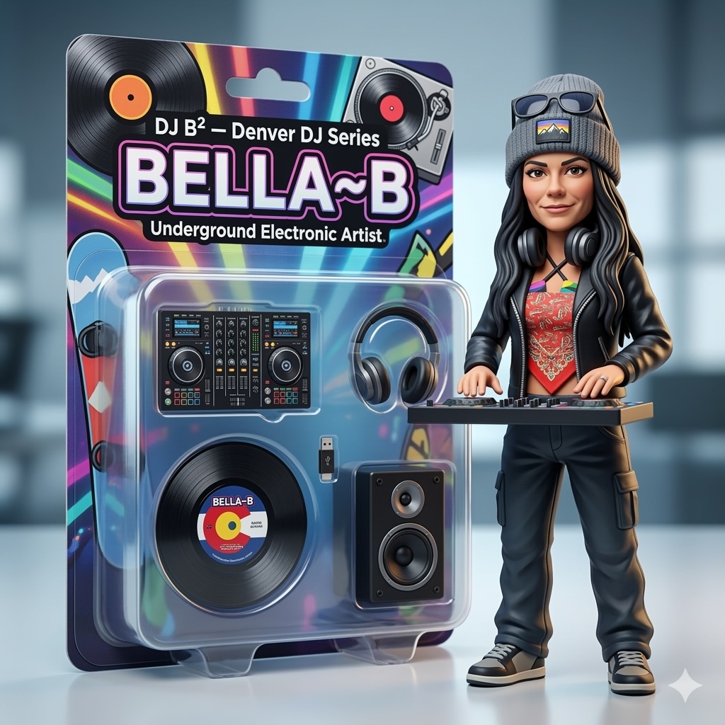 BELLA~B as a vinyl action figure